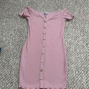 Off the shoulder mini dress